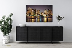 Boston Skyline at Night – Fine Art Photography Prints – Paper, Canvas, Metal