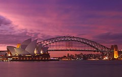 Australia photo landscape art print SYDNEY harbour opera house sunset