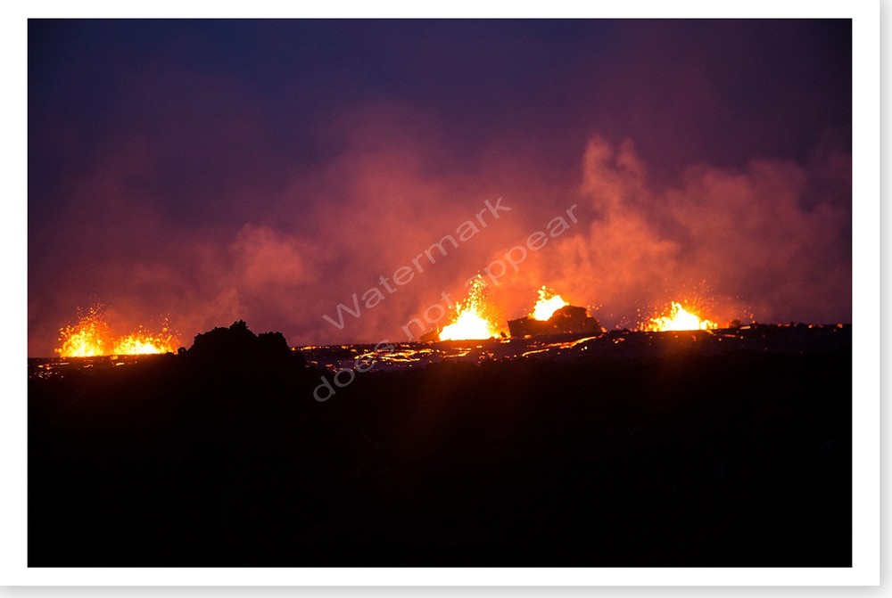 2018 Volcanic Fissures Pahoa Hawaii Kīlauea Volcano Silver Halide Photo