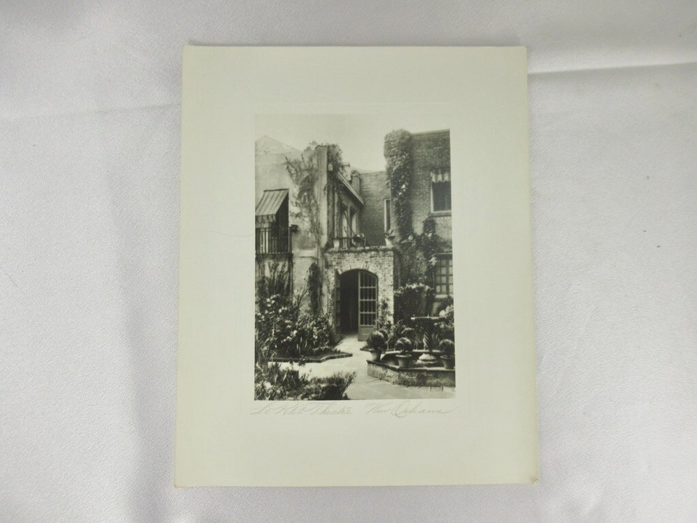 1920s C BENNETTE MOORE NEW ORLEANS LOUISIANA PHOTOGRAPH LE PETIT THEATRE SIGNED