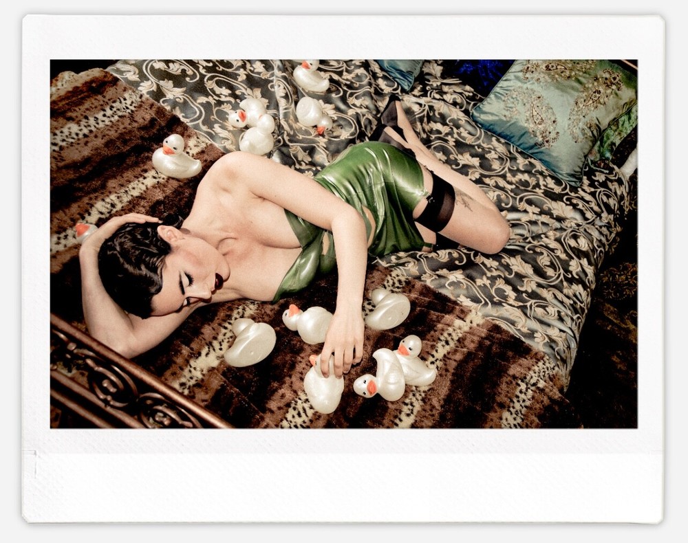 Art model Olive Glass Instax Wide Instant Film Print