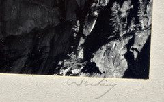 Robert (Bob) Werling Yosemite Half Dome Photograph Pencil Signed Framed 15×18″