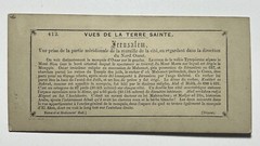 Terre Sainte Jerusalem Murailles C1858 Photo Frith Stereo Vintage Album