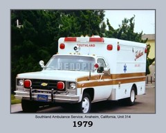 1979 Southland Ambulance of Anaheim, CA 8×10 Unframed Vintage Photo VFRPBT_0057