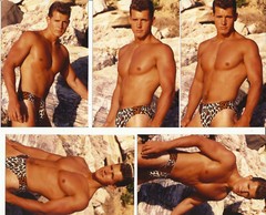 Original 1980s TORY JEFFREY 20 3.5×5 inch male model PLUS modeling card gay int