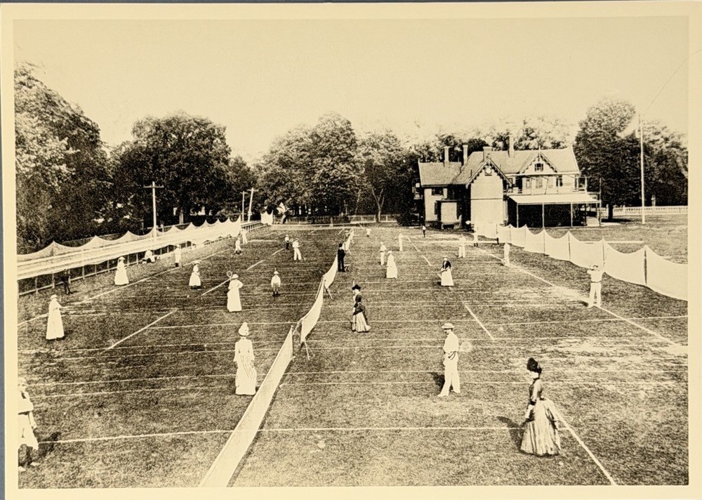 Tennis Club, Staten Island 1885 Fotofolio Art Print Card – Photo By Alice Austen