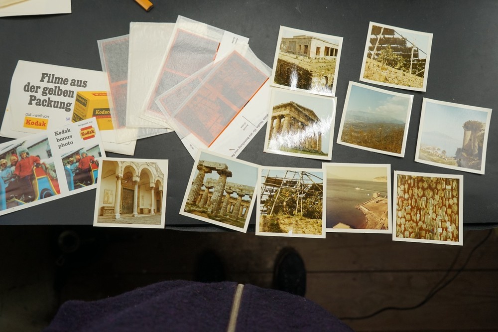 Photo Negative Bundle View Italy Segesta Temple Sicily Lot Color Picture Old