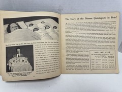 Story of the Dionne Quintuplets Book 1935 & Color 8×10 Photograph 1936 USA