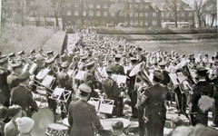 Heritage private photo from collection from 1960! large concert square concert music guests