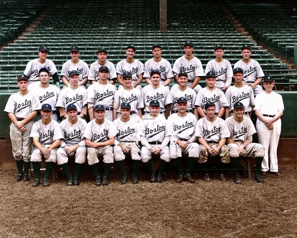 1941 Boston Braves-team-color 8×10 Colorized Print-FREE SHIPPING
