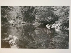RIVER LARGE WINTER ORIGINAL SIGNED ART PHOTO B&W STETTNER VTG MATTE NJ CAMERA