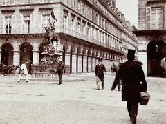 Paris Instantané Place Des Pyramides Photo 1889 Stereo Vintage Album
