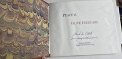 Peace Is Olive Trees Are by Edward Riddell, Terry Tempest Williams SIGNED/12/50