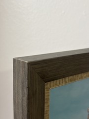 Grey Wood Frame Pier Ocean Photo Print – Beach Coastal Wall Art 12.6”x10.7”–~1″