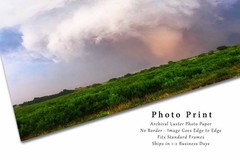 Tornado Photography Print: Oklahoma Red River Stormy Weather Wall Art