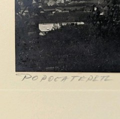 Hugo Brehme Photo Popocatépetl Mexican Black & White Fine Art Hand Signed Antiqu