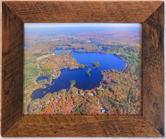 Greater Bass Lake, Langlade Co., Summit Lake, Wisc Aerial Photo. Frame Optional.