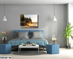 Split Rock Lighthouse Lighthouse 25×17 sunrise mystical ansel adams wall decor