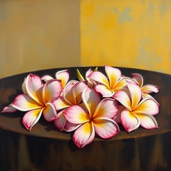 Plumeria Watercolor Digital Art Digital Image Background Desktop Art Download