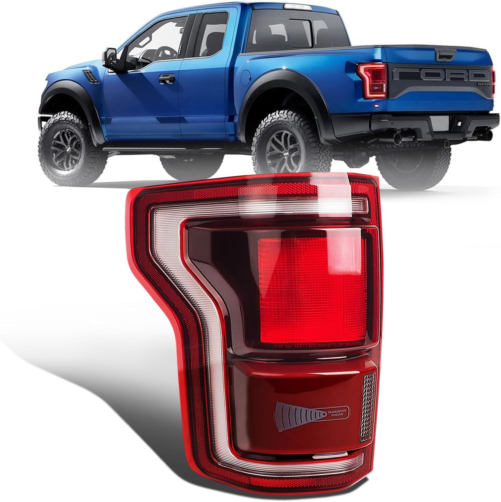 LED Tail Lights Assembly Fit for 2017 2018 2019 Ford F150 | LED Raptor with Blin