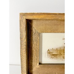 Rustic Farmhouse Windmill House Framed Wall Art Vintage Country Decor