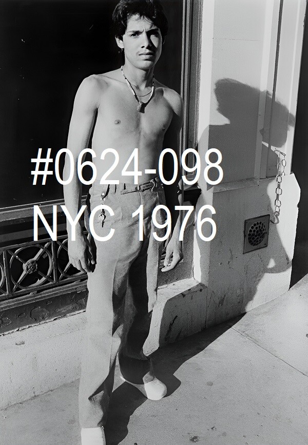 VINTAGE MALE PORTRAIT #0624-098- times square man nyc 1976 -free shipping usa