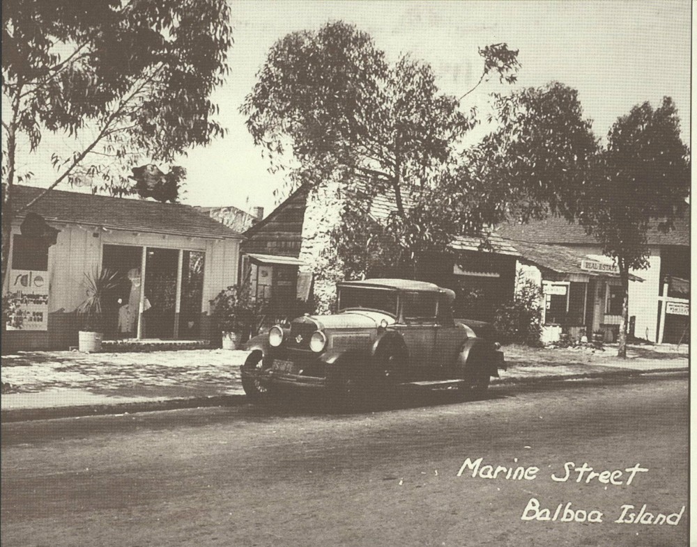 NEWPORT BEACH Balboa Island Old Car Marine St VINTAGE Photo Print 1480 11 x 14