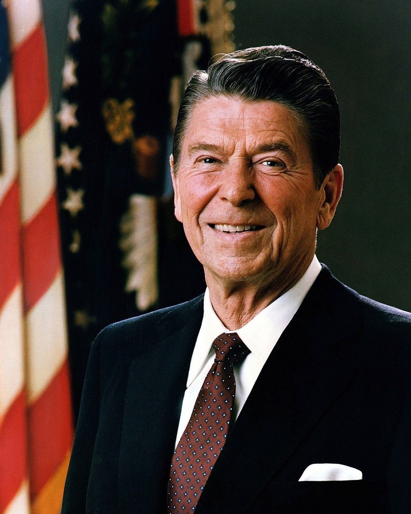 Ronald Reagan 8×10 Photo President Reagan Portrait Vintage White House 40th USA