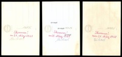 3x Lenzerheide 1968-Skier Junge Ovomaltine-Austria-Photo Postcard 11x15cm