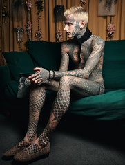 «Handsome Tattooed guy» Photograph by Igor Zeiger. Gay interest