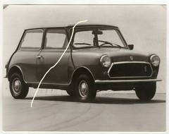 21x16cm Original Factory Photo 1969 Austin Mini 1000 – Photo