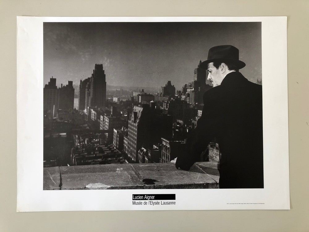 LUCIEN AIGNER,’NEW YORK,1940′ MEGA RARE AUTHENTIC 1980’s ART PHOTO PRINT