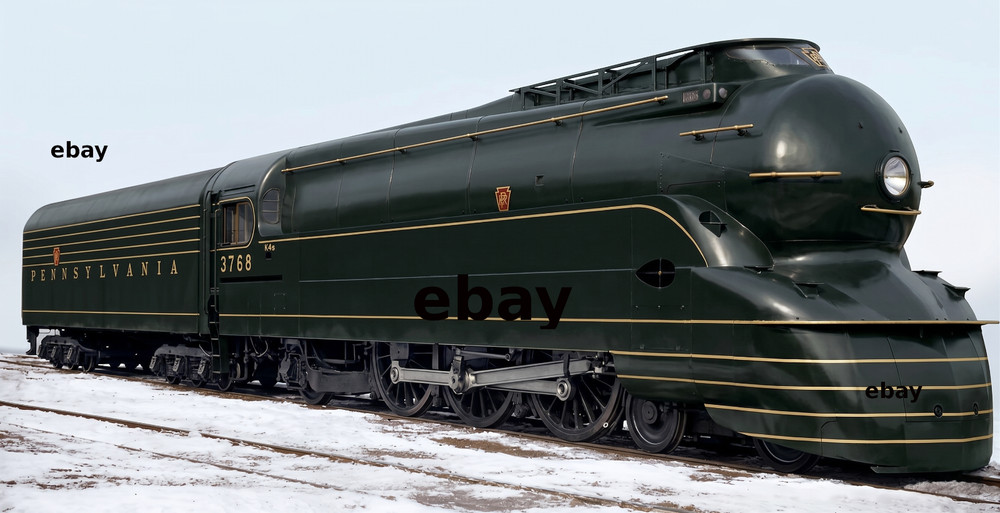 Photo Art Print of Pennsylvania Railroad Streamlined K4 Pacific 4-6-2 in 1938