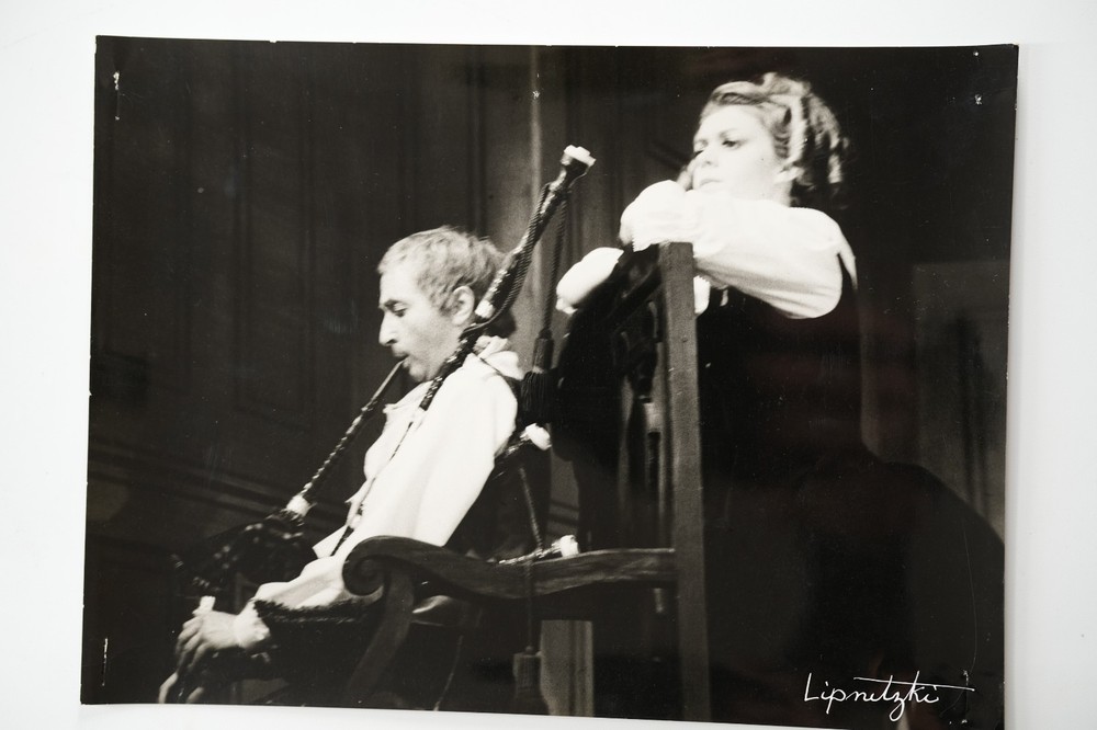 Vintage Photo France Theater Actor Bagpipe 18X24CM 1960