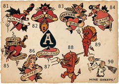 Sailor Jerry Tattoo Art 14 x 11 Photo