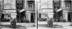 STEREO GLASS DIA, NIZZA, shop window, BAR, France, rare, vintage fine art STEREO