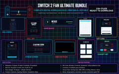 Nintendo Switch 2 Bundle DIGITAL CONTENT Ultimate Gamer Digital Mega Bundle