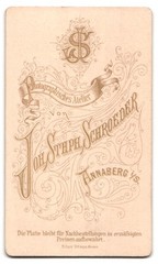 Photograph Joh. Sthph. Schoeder, Annaberg i. S., Photographer’s Monogram About