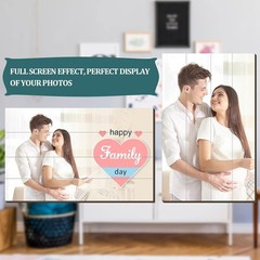 Personalized Farmhouse Wood Photo Frame Custom Rustic Picture Gift