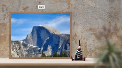 Classic Color Half Dome View, High Resolution Image, Many Formats, TV Art