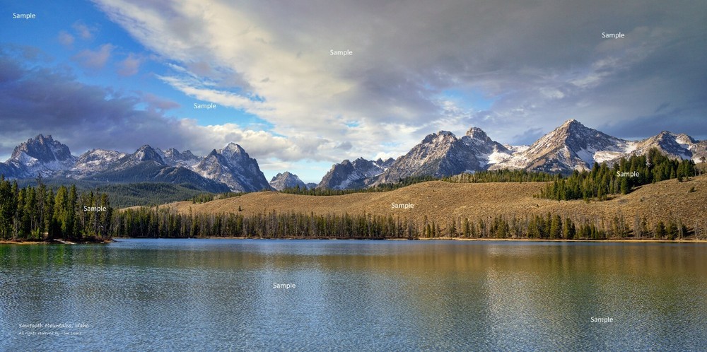 Sawtooth Mountains Stanley Idaho #1 Landscape Photo Poster Print SM02