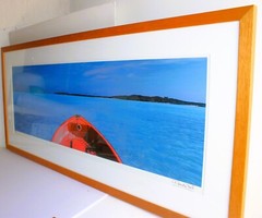 ONNE VAN DER WAL LARGE 48″ PHOTO GICLEE PRINT SIGNED NUMBERED RED BOW IN BAHAMAS