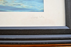 Lot of 2 Puffin Photography BIRD Prints North Fork Eastern LI Jane Utz FRAMED