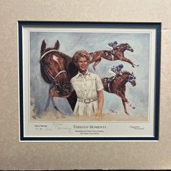 Timeless moment. Secretariat With Owner By Salina Ramsey.