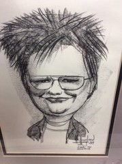 R Haugland Character Street Pencil Pen Drawing Art 1989 Pier 70 Seattle