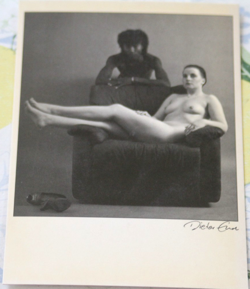Photo postcard art nude black + white 1 dieter end woman girl boy photography AM