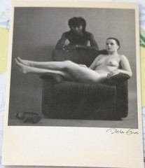 Photo postcard art nude black + white 1 dieter end woman girl boy photography AM