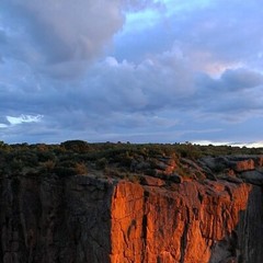 Dragon Point at Sunset, Black Canyon of the Gunnison Nat’l Park; 17″x30″ photo.