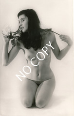 Photo pretty young woman nude art photographer unique around 1960 X177