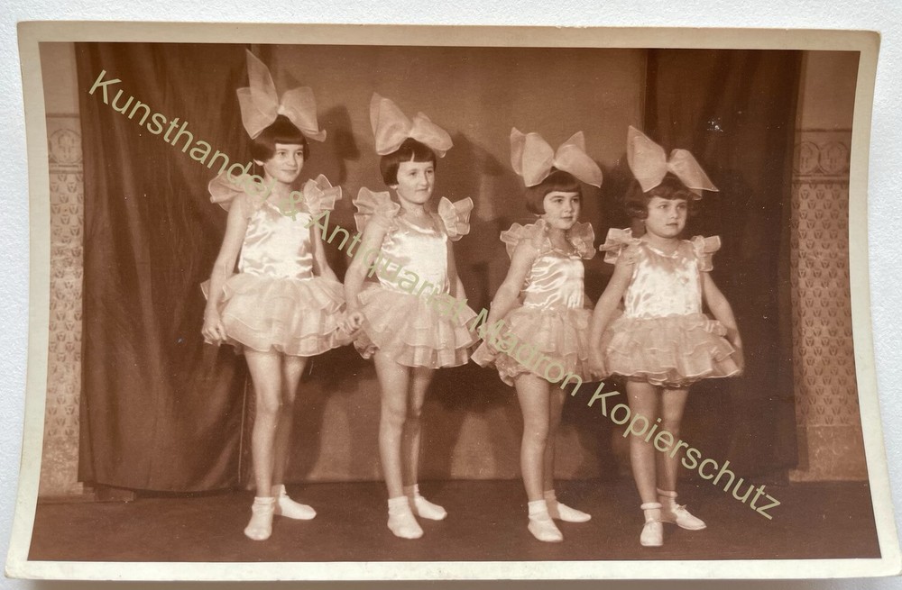orig. Photo postcard Komotau Aussig Bohemia dance girl ballet around 1930